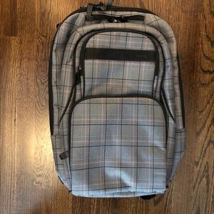 Hurley Grey Plaid Backpack
